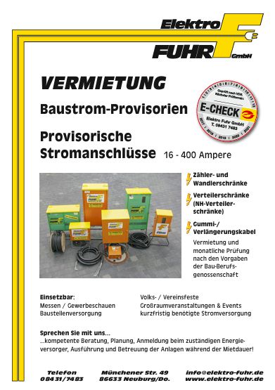 Bild des Flyers zum Baustrom 
